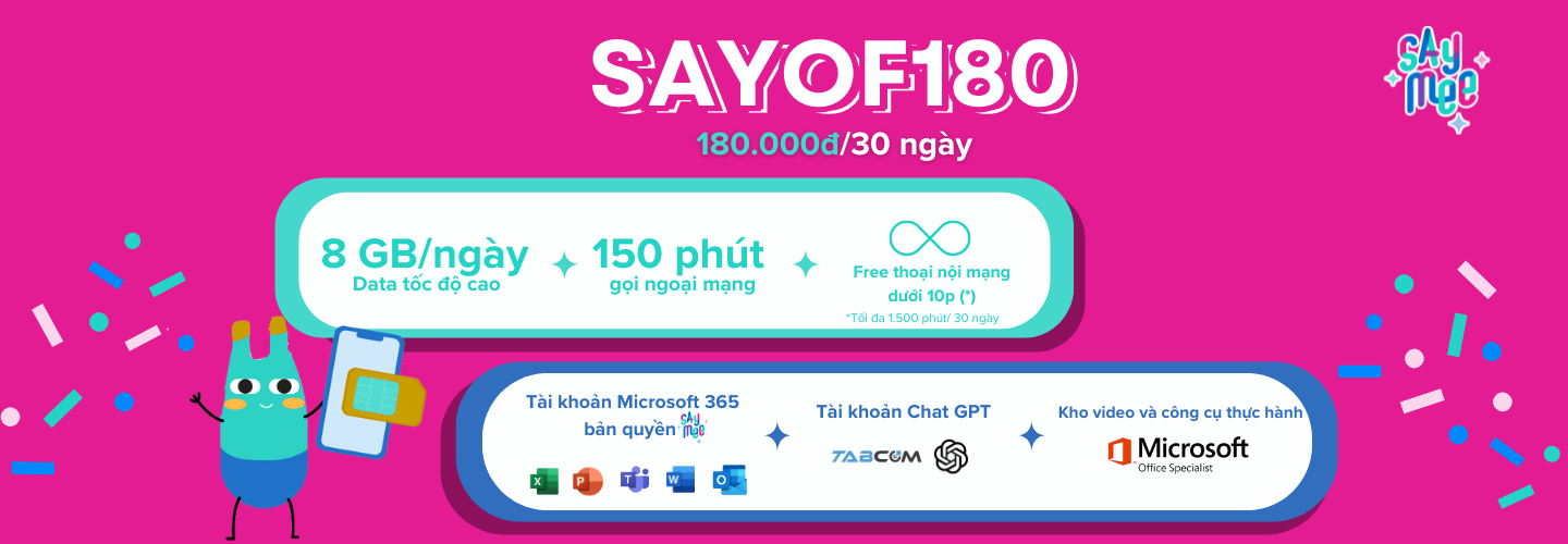 Ưu đãi gói cước MobiFone 5